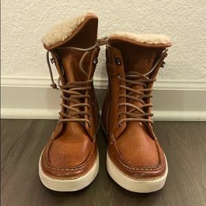 Mens Shearling Lined Boots 